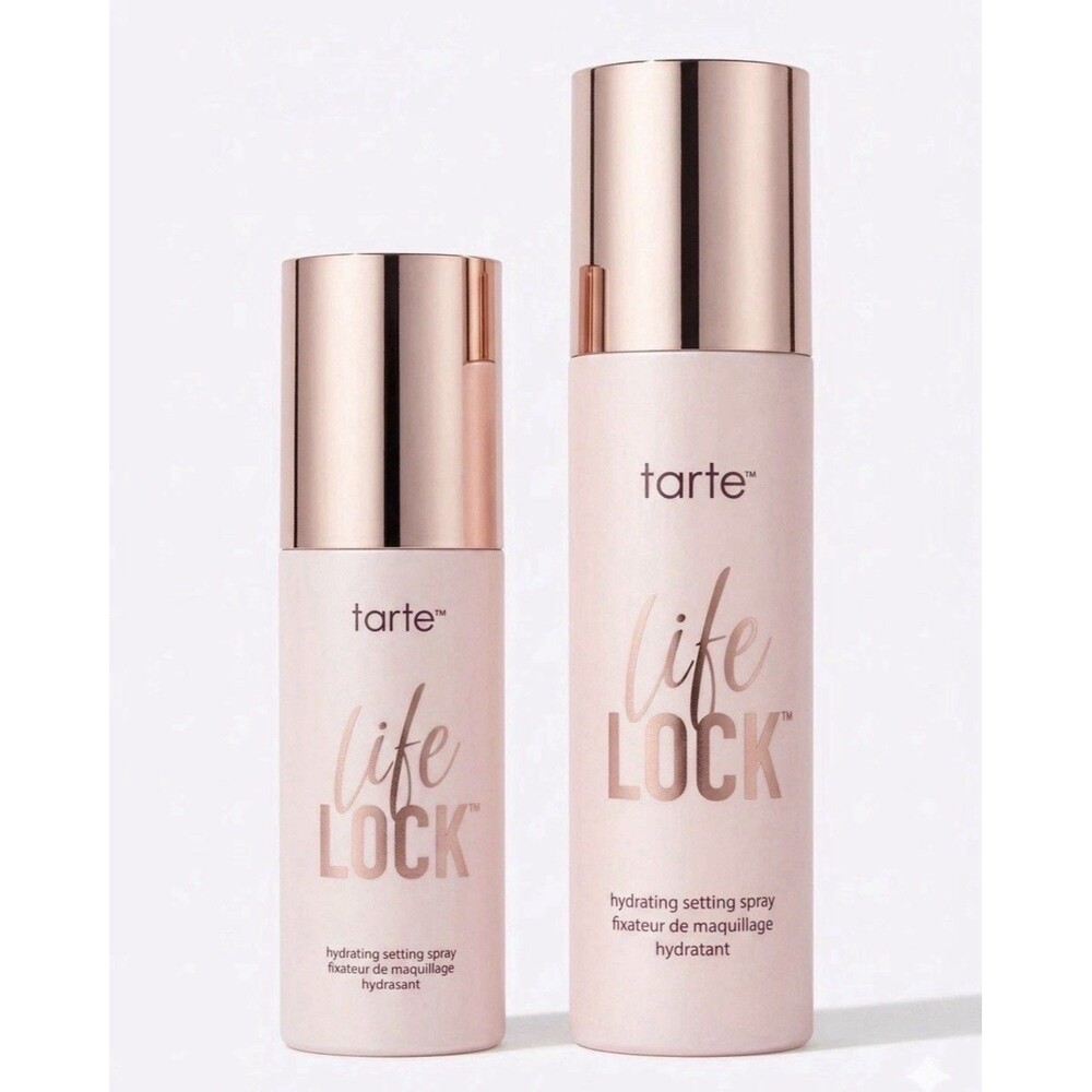 Tarte Life Lock Hydrating Setting Spray Duo Set - 3.38oz + 1.15oz - NWOB